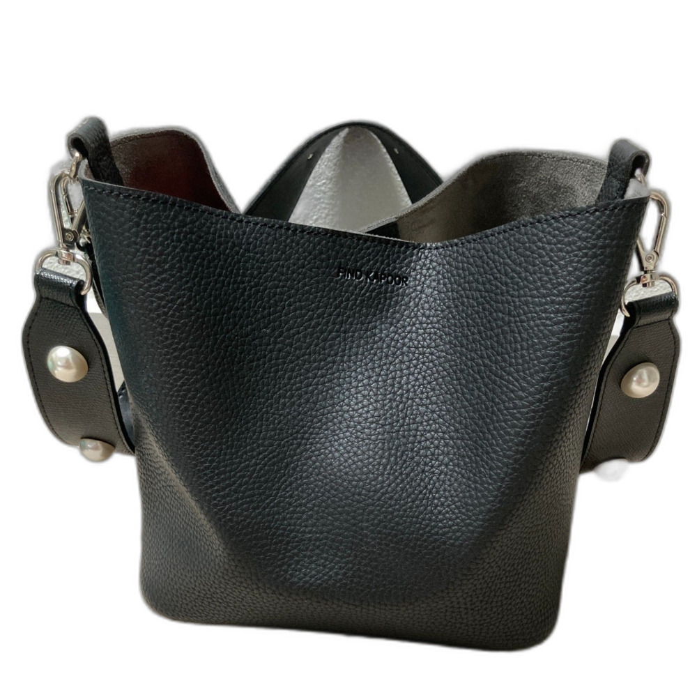 FIND KAPOOR Pingo Bag 20 Black Pearl Edition Bucket Crossbody Bag